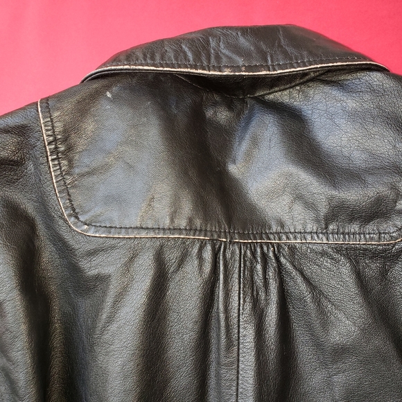 Diesel leather bomber jacket